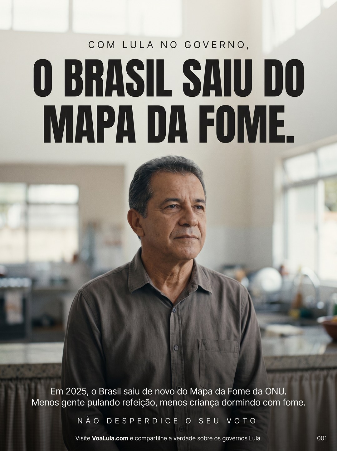 O BRASIL SAIU DO MAPA DA FOME.