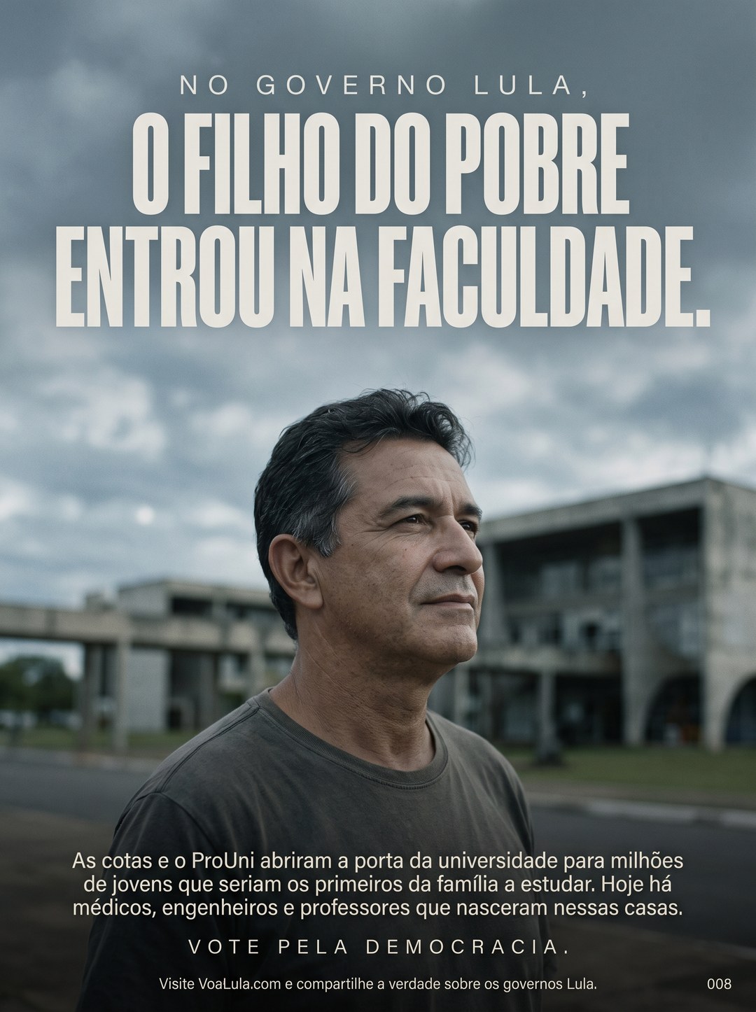 O FILHO DO POBRE ENTROU NA FACULDADE.