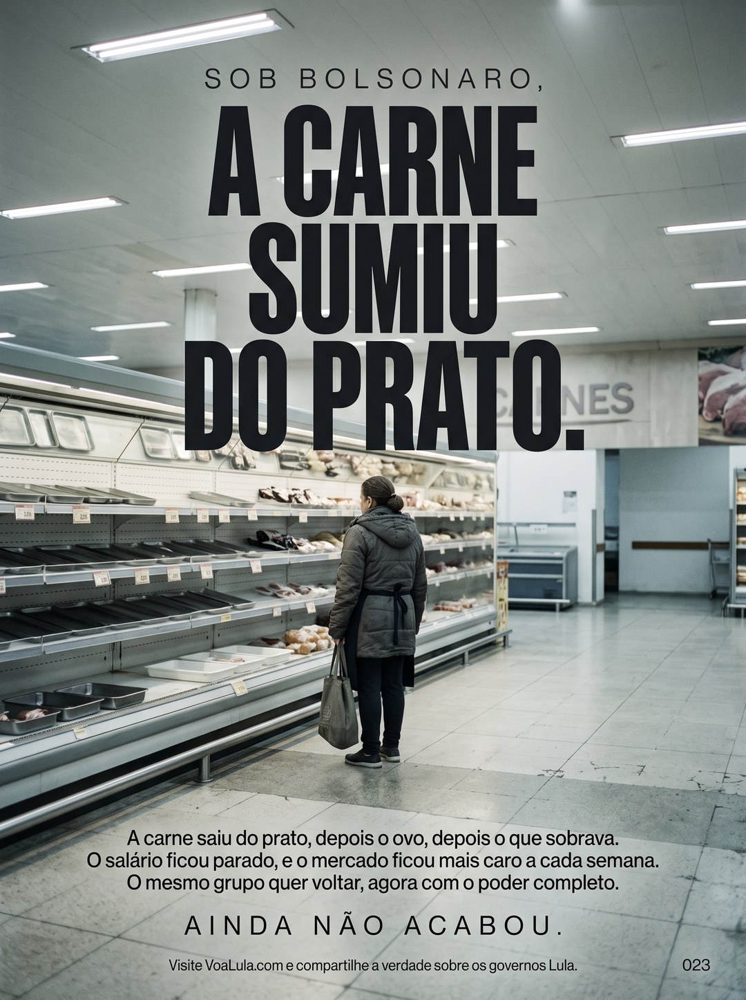 A CARNE SUMIU DO PRATO.