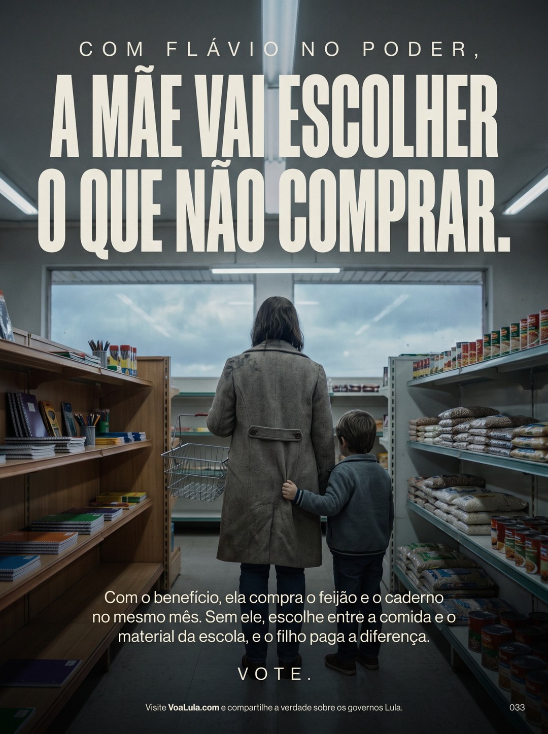 A MÃE VAI ESCOLHER O QUE NÃO COMPRAR.