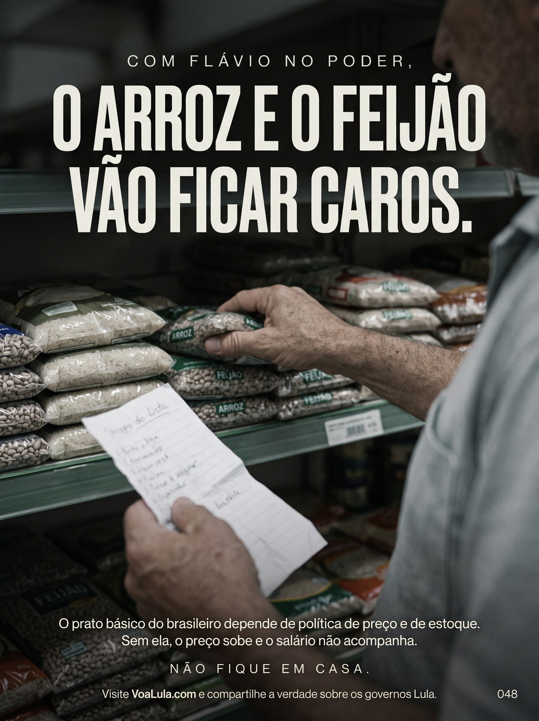 O ARROZ E O FEIJÃO VÃO FICAR CAROS.
