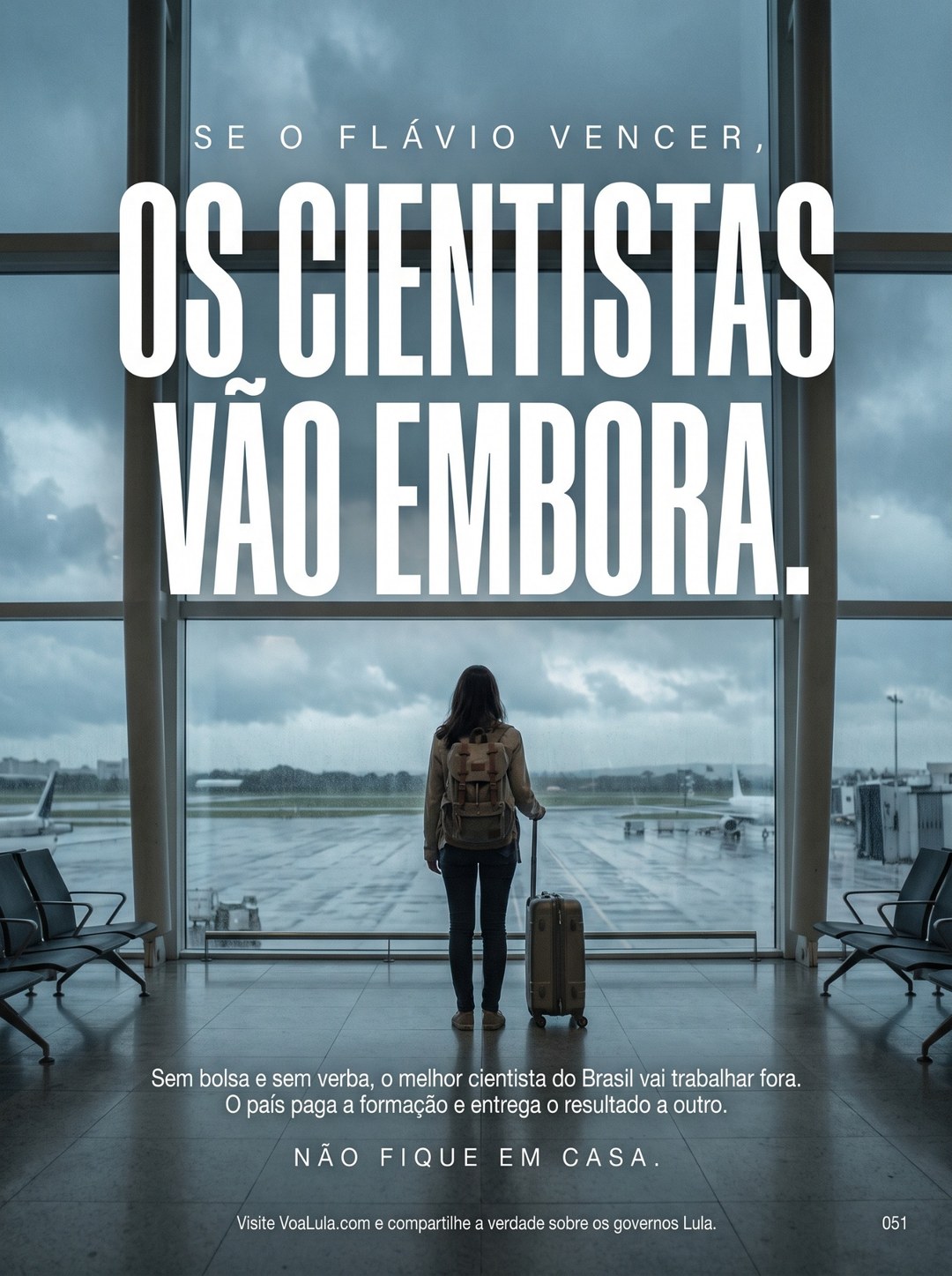 OS CIENTISTAS VÃO EMBORA.