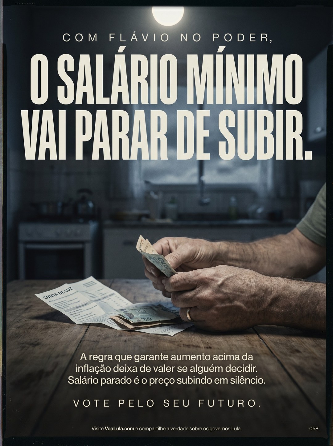 O SALÁRIO MÍNIMO VAI PARAR DE SUBIR.