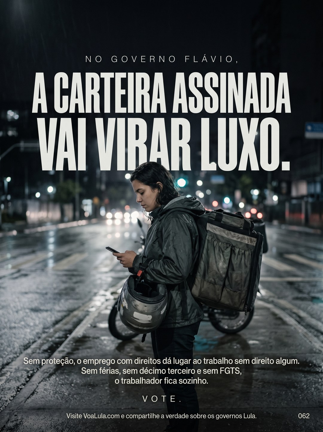 A CARTEIRA ASSINADA VAI VIRAR LUXO.