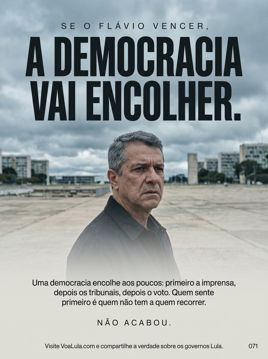 A DEMOCRACIA VAI ENCOLHER.