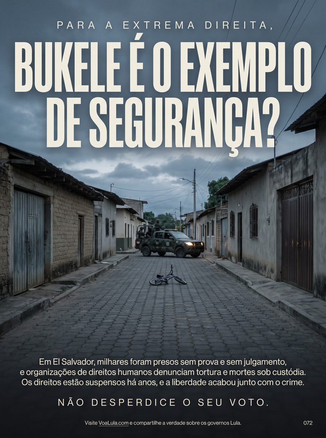 BUKELE É O EXEMPLO DE SEGURANÇA?