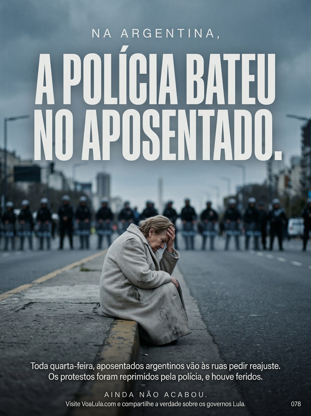 A POLÍCIA BATEU NO APOSENTADO.