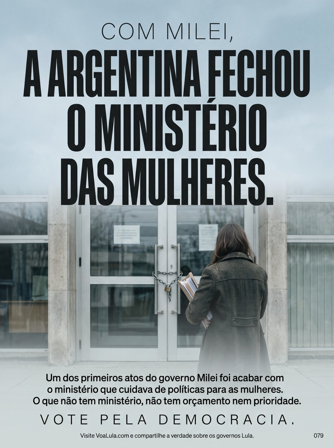A ARGENTINA FECHOU O MINISTÉRIO DAS MULHERES.